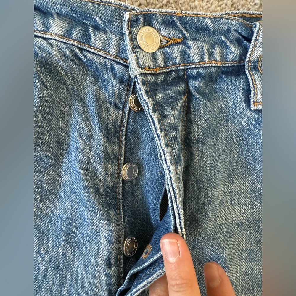 Free People We The Free Tapered Baggy Boyfriend Distressed Jeans Women's 29 - Picture 7 of 9